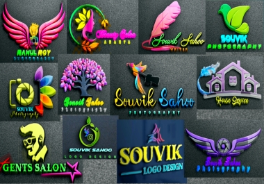 I will creative&nbsp Professional 3D logo design