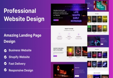 I will create a professional,  Interactive & modern website or landing page design