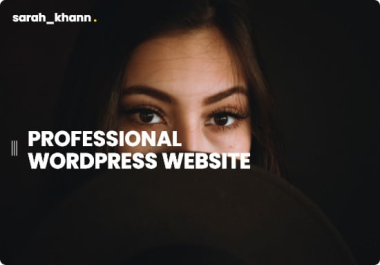 I will create or redesign professional WordPress Website