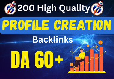I will do 50 high quality dofollow social profile creation backlinks