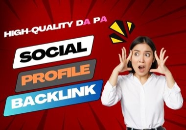 I will 50 do high da pa profile backlinks for SEO link building
