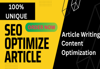 I will craft a 1000-word article that is fully optimized for SEO
