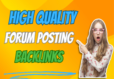 create 120 manual high authority forum posting backlinks website ranking
