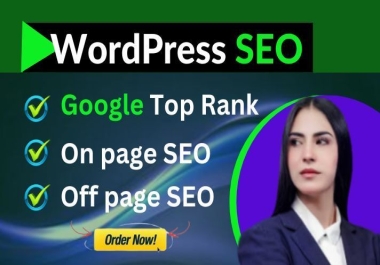 I will do your wordpress website on page SEO optimized rank google