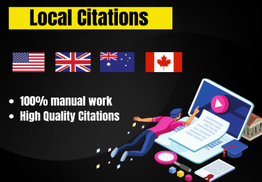 TOP 50 Manual local citations USA, UK,  Canada