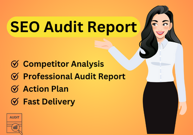 I will provide a professional SEO Audit Report for your website
