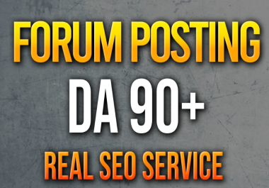 50 forum posting backlinks high quality da 90 plus