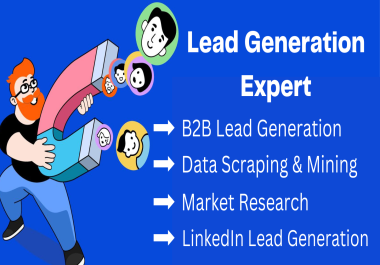 I will provide you 200 B2B lead generation of LinkedIn targeted company or person