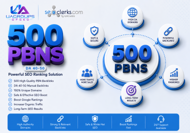 Build 500 DA 40- 50 PBNs Backlinks to Boost Your Google Rankings