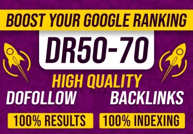 Super Weekly Mega Booster Seo Package With DR 50 to 70 Plus Backlinks