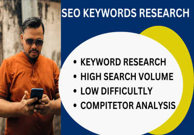 I will keyword research competitor SEO analysis