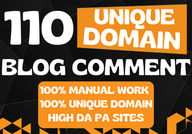 110 unique domain High-Quality Dofollow Backlinks