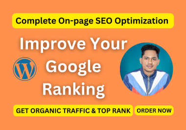 I will complete on page SEO optimization service for wordpress