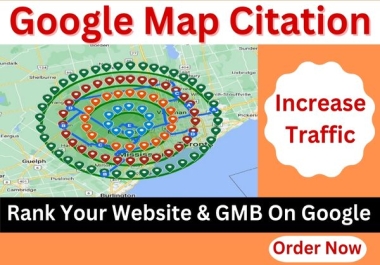 1500 Google Maps Citations, 10 Local Listing, 10 Profile Backlinks, 10 driving directions with 30 Miles