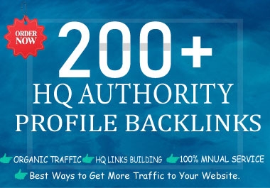 200+ High Quality Profile Backlinks