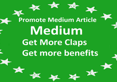 organic promote and viral your medium articles post claps
