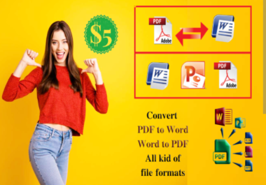 I converted pdf to word,  image to pdf,  image to word.