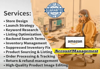 I will fix any issue,  setup,  launch or manage amazon business