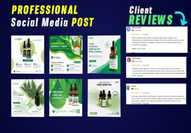 i will create 3 Professional social media post design