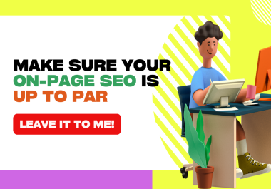 I will do On page SEO and fix all issues