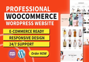 I will build ecommerce website online store on wordpress
