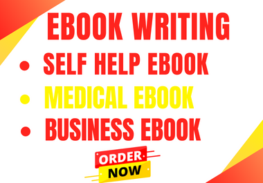 I will write ebook writer, self help ebook medical,  health and fitness ebook