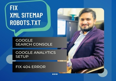I will create optimize xml sitemap robots txt and fix indexing errors for your WordPress website