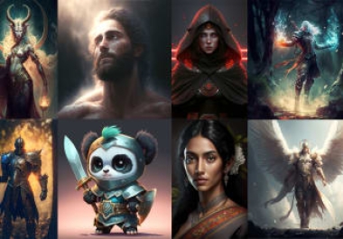 I will create ai concept art using midjourney