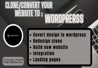 Build,  redesign or clone any website of your choice