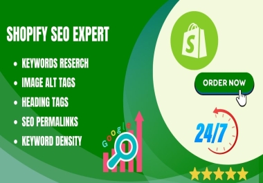 I will do shopify SEO for your website
