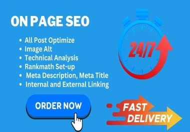I will do onpage SEO optimization for your wordpress website