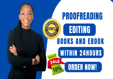 I will proofread and copy edit,  manuscript,  grammar,  3,000 words for you