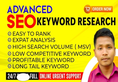 provide advanced SEO keyword research and competitor analysis & seo audit