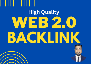 I will do 20 Manually Create Web 2.0 Backlinks