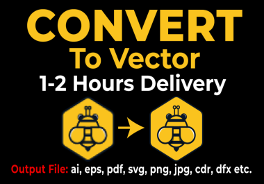 I will vector tracing,  trace,  redraw,  convert logo to vector quickly