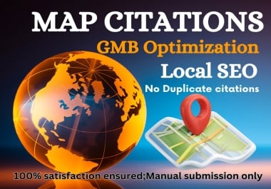 8000 Manual Google Maps Citations for Local SEO,  GMB optimization