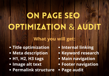I will do SEO Audit on your SEO on page optimization