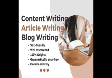 I will write your SEO articles and blog posts