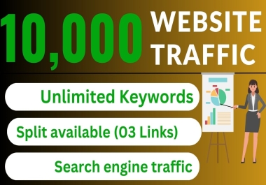 10000 Keywords targeted Google traffic with HIGH duration & LOW bounce RATE