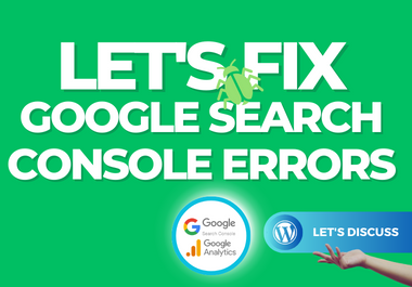 I will fix your google search console errors