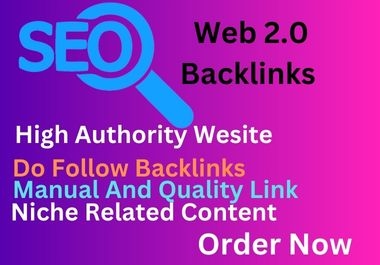 I will create 200 unique web 2.0 Backlinks
