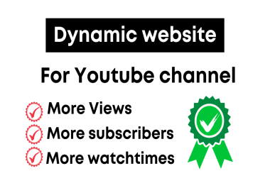 Create Modern Website for your Youtube Channnel