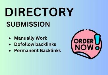 I will do manual directory submission to 100 sites