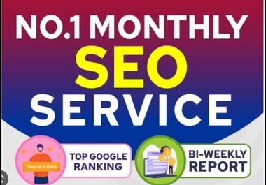 I will do Monthly SEO Service with high Da Backlinks