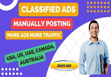 I will provide 100 classified ads post for website ranking with google traffic on your site