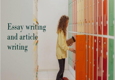 Article writing and Essay writing
