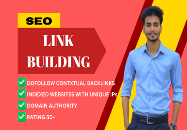I will create high quality link building dofollow SEO backlinks