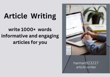 1000+ words article writing for your business instantly