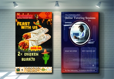 I will design modern Flyers,  Posters,  and,  brochure designs