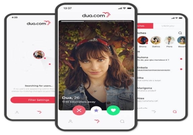 I will make dating app like tinder,  hinge bumble
